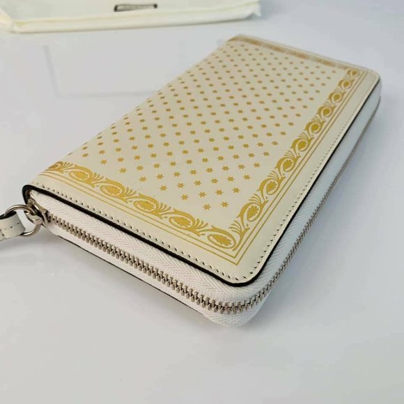NEW GUCCI 510488 Guccy Moon & Stars Leather Zip Around Wallet - Picture 7 of 11